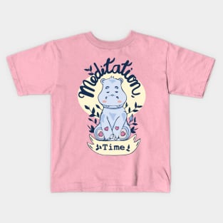 Hippo Namaste Kids T-Shirt